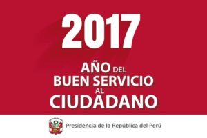 Nombre del 2017: “Año del Buen Servicio al Ciudadano”